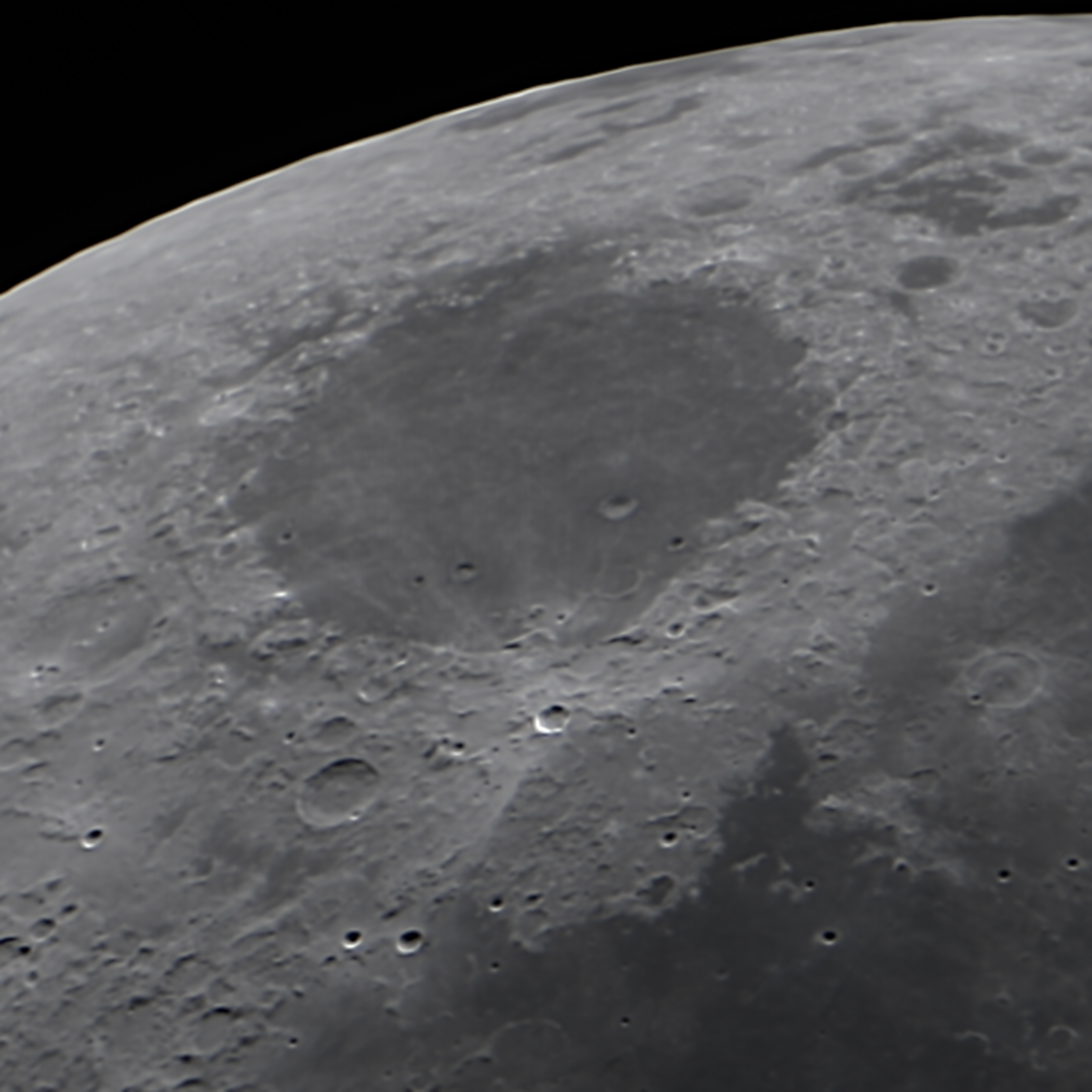 telescopio para ver superficie lunar