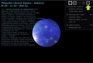 stellarium simular telescopio