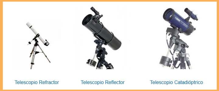 Tipos de telescopios astronómicos